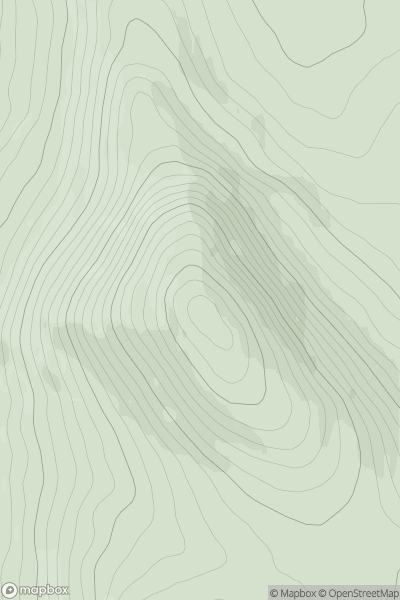 Thumbnail image for Black Craig [Carrick and Galloway] showing contour plot for surrounding peak